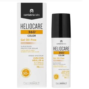 Тональний сонцезахисний гель з SPF 50+ перлинний Cantabria Labs HELIOCARE 360 Gel Oil-Free Sunscreen SPF 50+ PEARL (світлий тон)